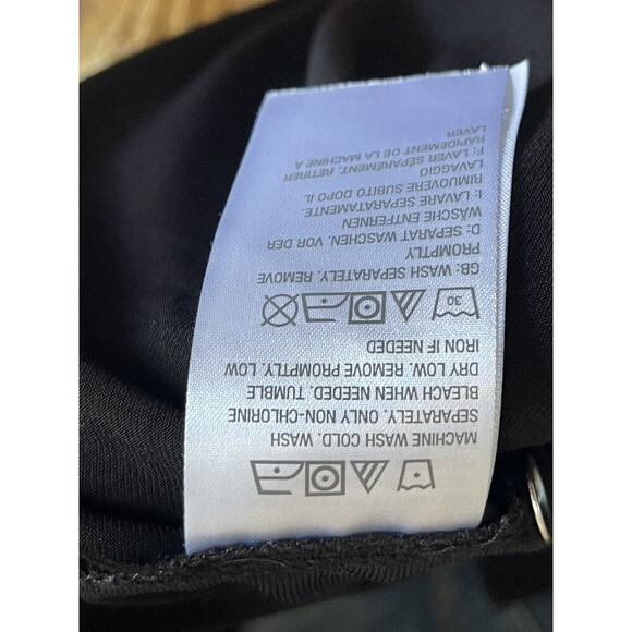 Susan Graver Women’s Size Large Black Blouse Ruffle Trim Career - Picture 8 of 9